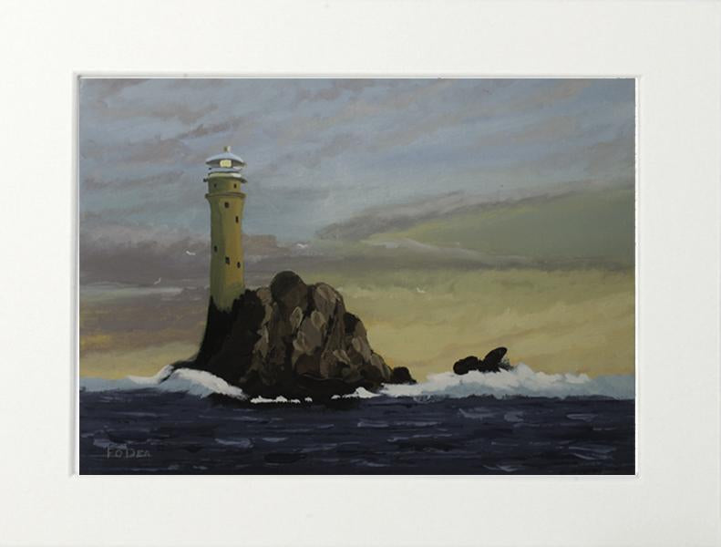 painting of fastnet lighthouse for sale , Limited print of Fastnet lighthouse for sale , framed print of fastnet lighthouse for sale , painting of fastnet rock for sale