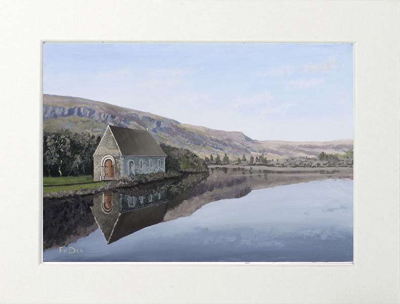 painting of Gougane Barra for sale , limited print of Gougane Barra for sale, Framed print of Gougane Barra , irish art, irish art prints , landscape painting of Gougane barra, oil painting of Gougane barra for sale , ideal irish gift