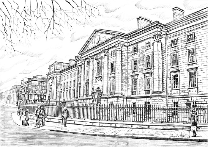 (Pencil Drawing) Trinity College Fergal O Dea