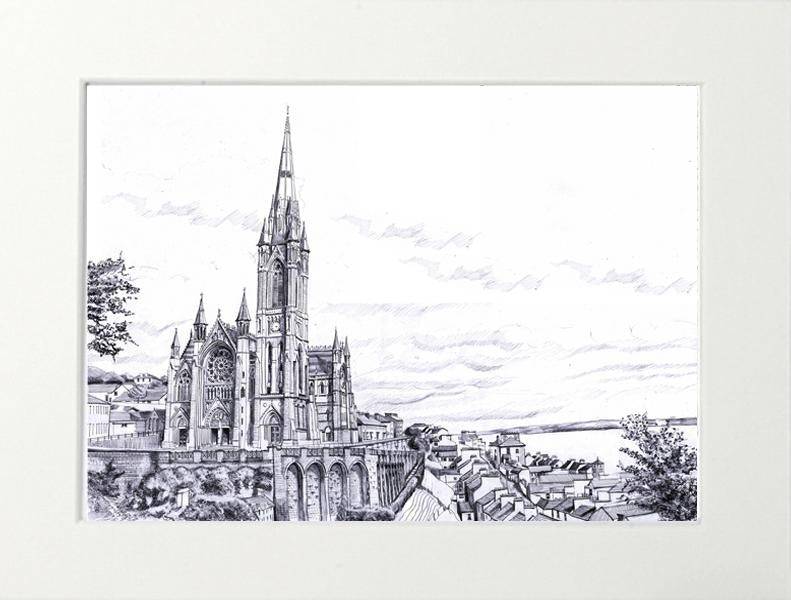 drawing of St Colmans cathedral for sale