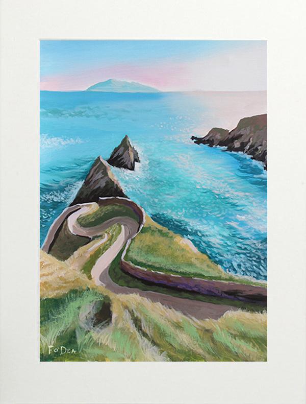 painting of Dunquin pier for sale , painting of Dingle pier for sale , Dingle seascape painting for sale , Dingle landscape painting for sale,
