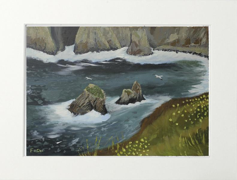 irish seascape of Donegal for sale , painting of Slieve League co Donegal for sale