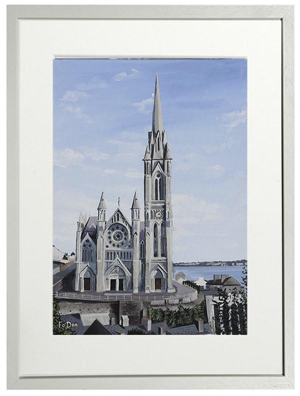 painting of Saint Colmans Cathedral Cork .
