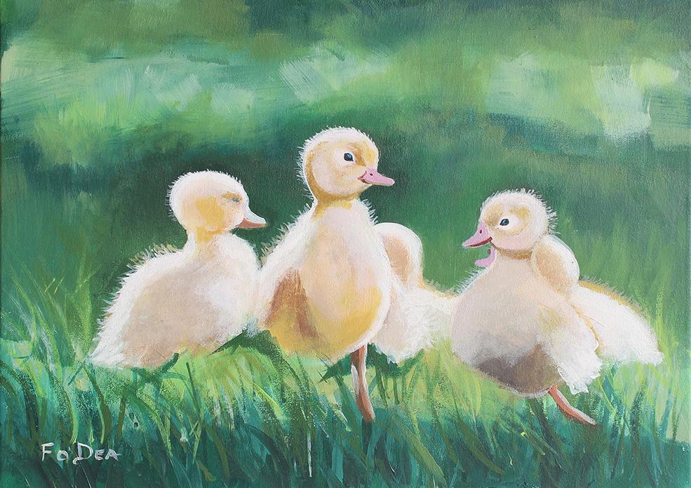 painting of hatchlings for sale , painting of chicks for sale , framed art print of chickens , limited print of chicks for sale , limited print of chickens for sale ,