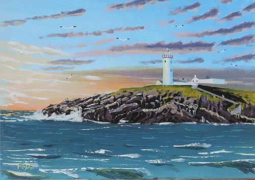 fanad head lighthouse for sale , Fanad point lighthouse for sale, painting of Fanad head lighthouse for sale